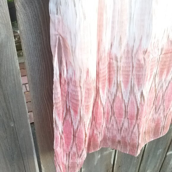 Chico's Women's Skirt Maxi Size 2 Large Peach, Beige Cream Long Elastic Band - Picture 7 of 12